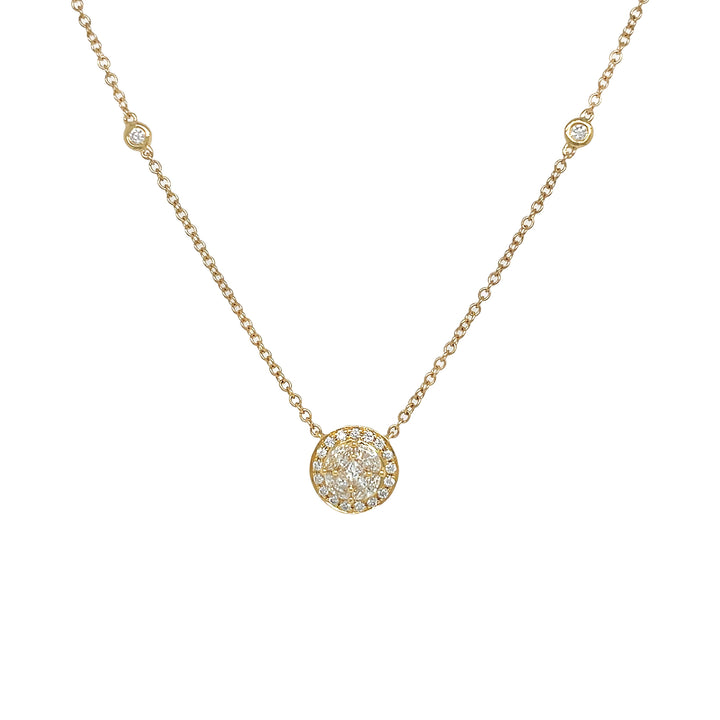18kt Yellow Gold Diamond Pendant