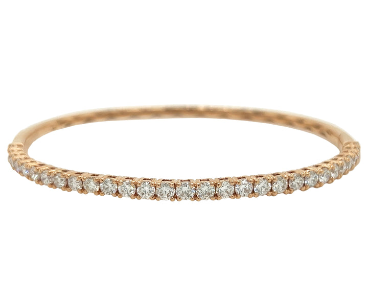 18Kt Rose Gold Diamond Bangle