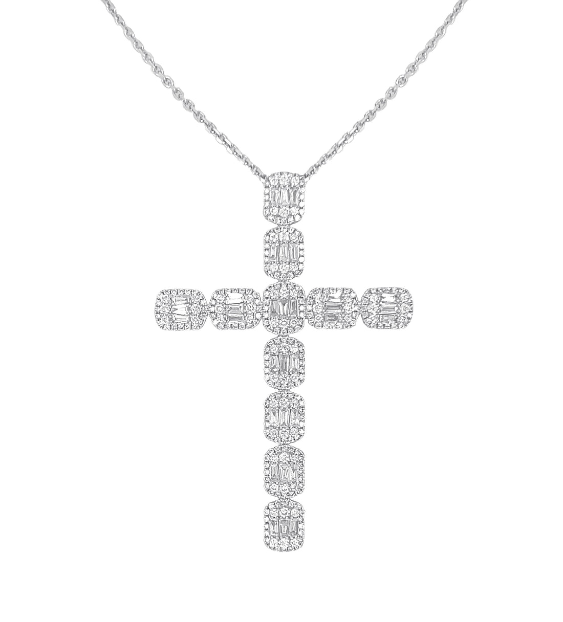 18kt White Gold Diamond Pendant