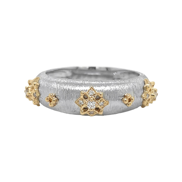18kt White and Yellow Gold Diamond Ring