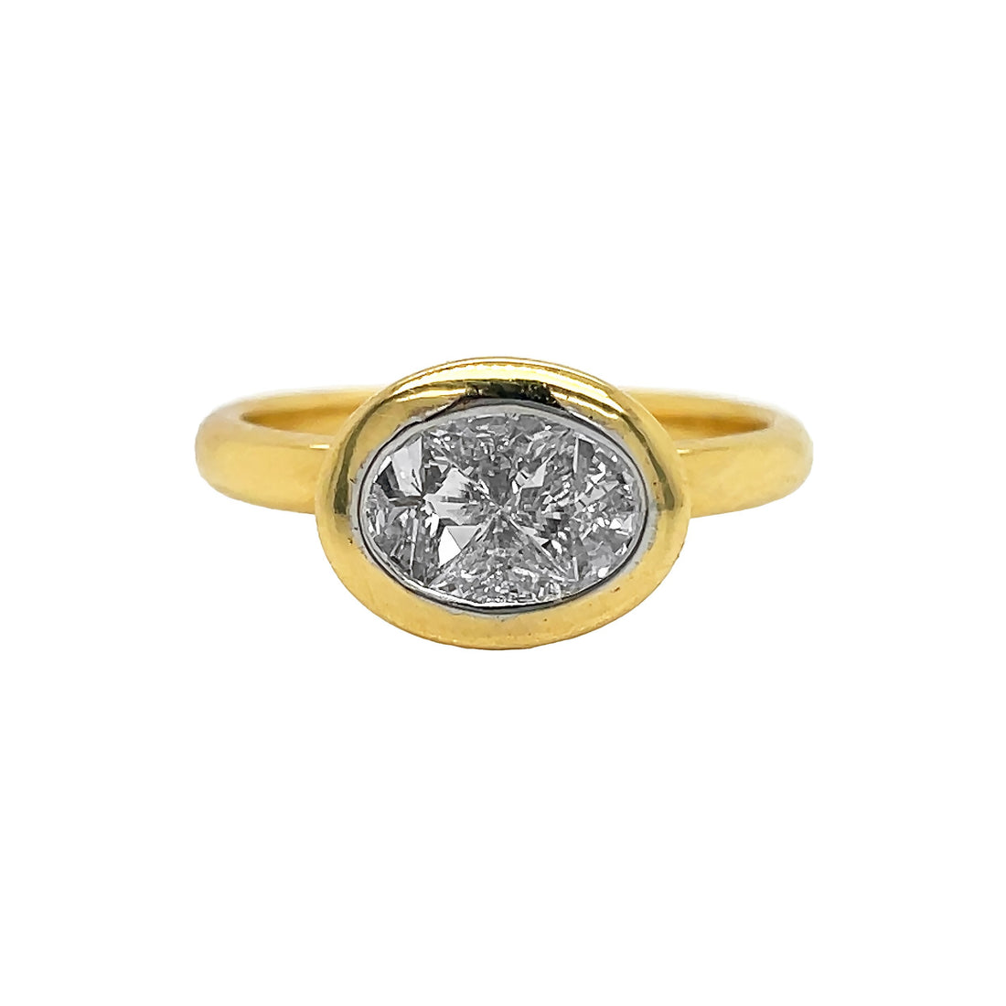 18kt Yellow Gold Diamond Ring