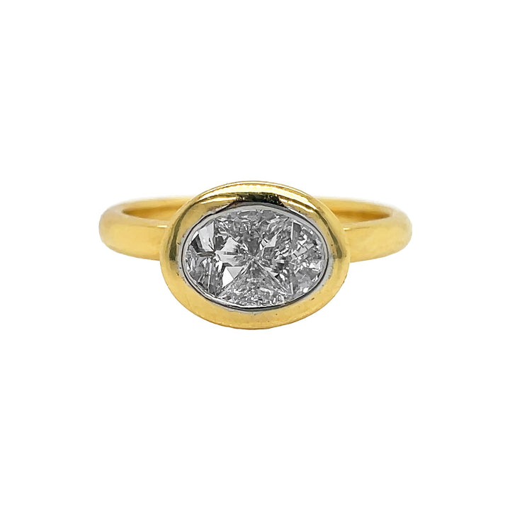 18kt Yellow Gold Diamond Ring