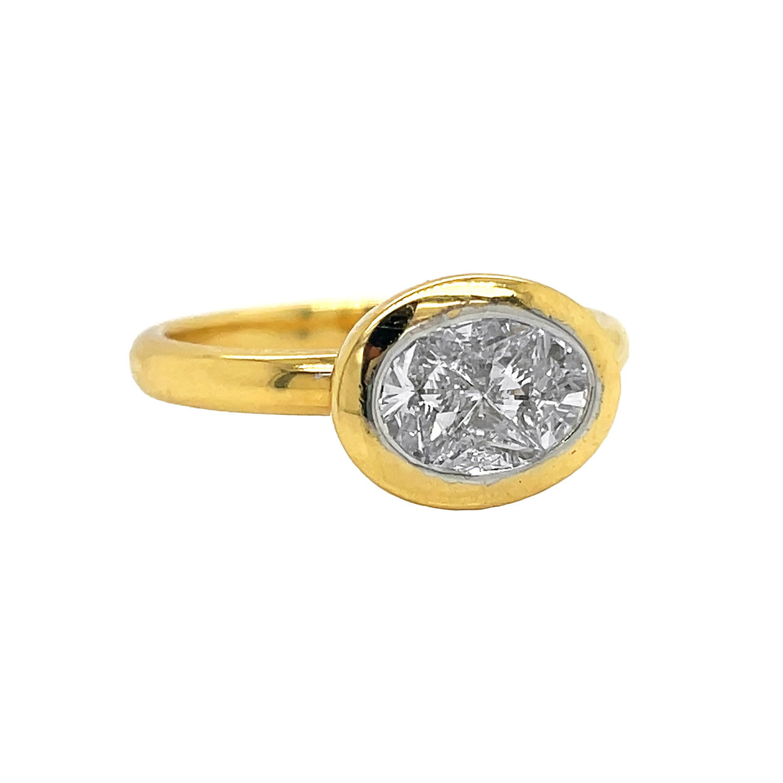 18kt Yellow Gold Diamond Ring