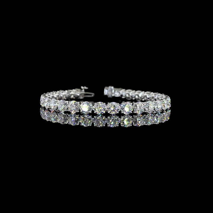 14kt White Gold Lab Diamond Tennis Bracelet
