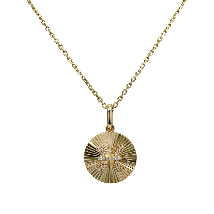 14kt Yellow Gold Diamond Pendant
