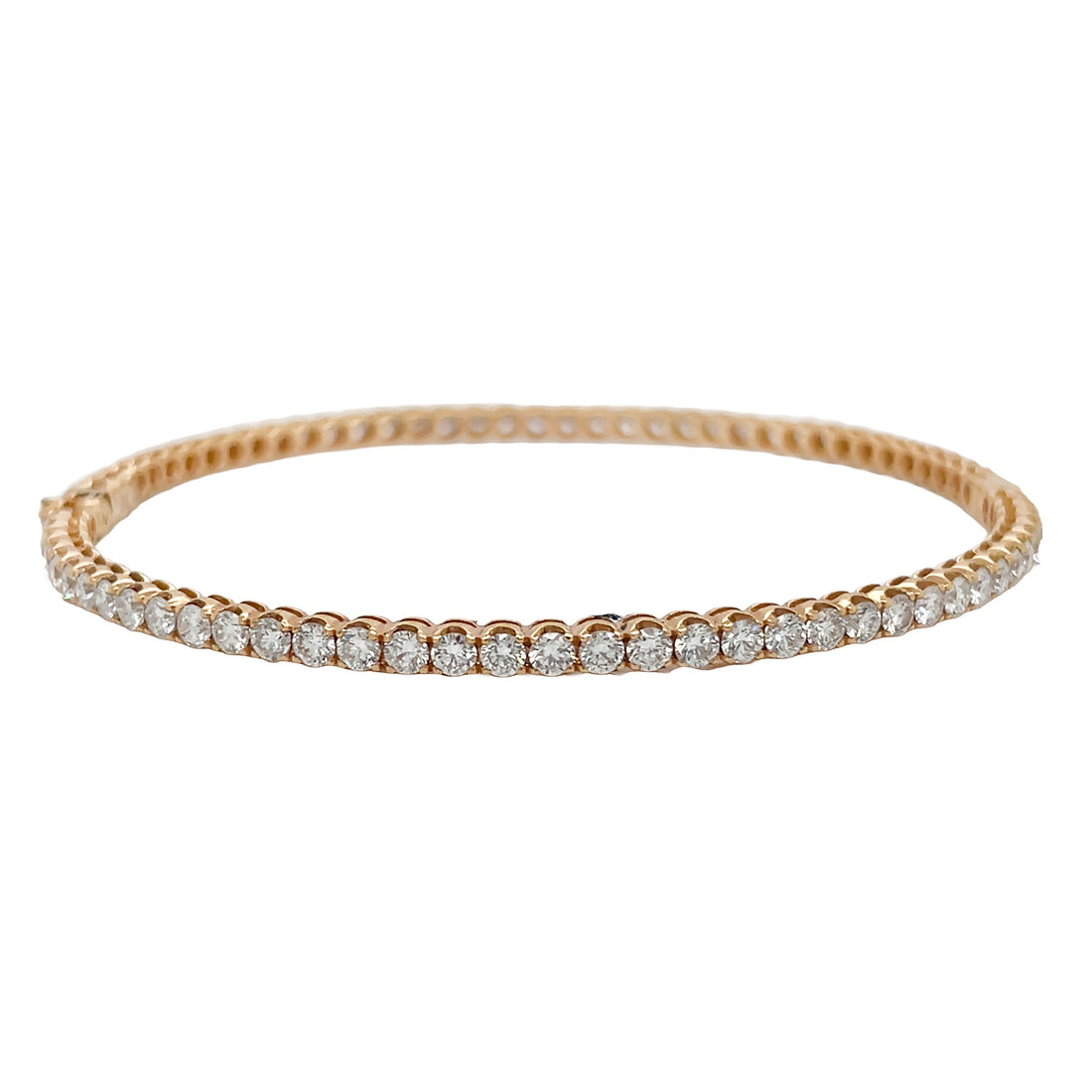 18kt Rose Gold Diamond Bangle