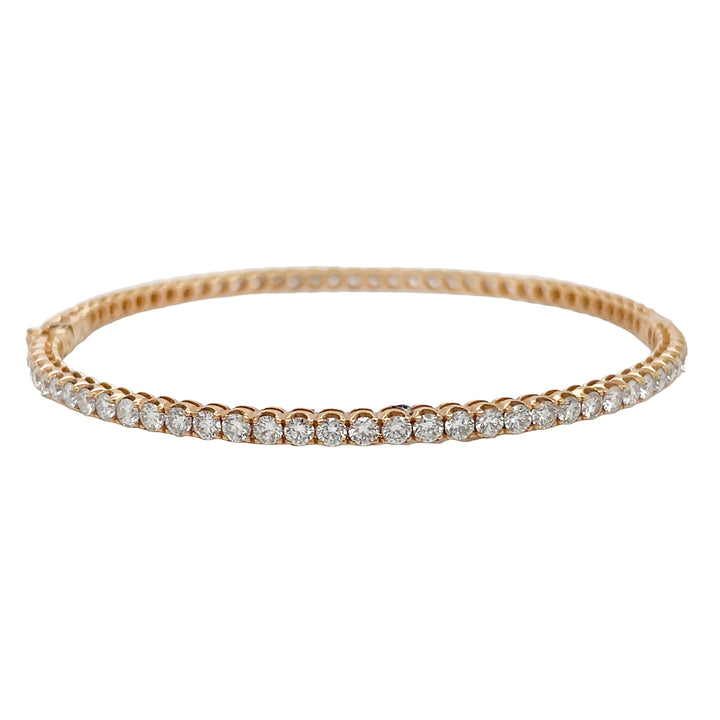 18kt Rose Gold Diamond Bangle