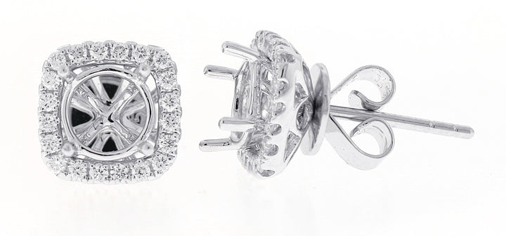 18kt White Gold Diamond Earrings Jacket