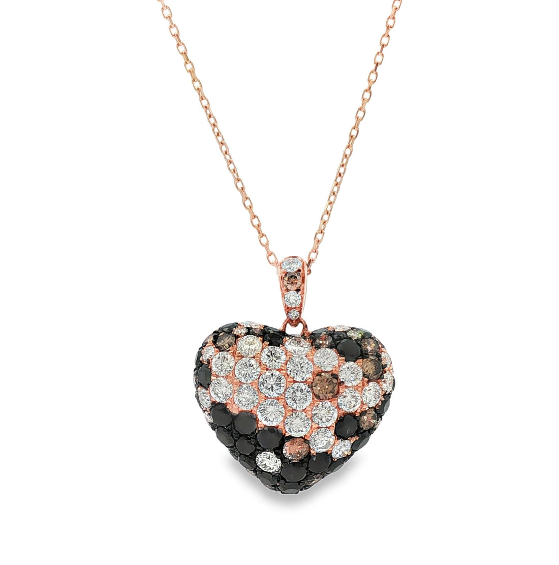 18kt Rose Gold Diamond Pendant