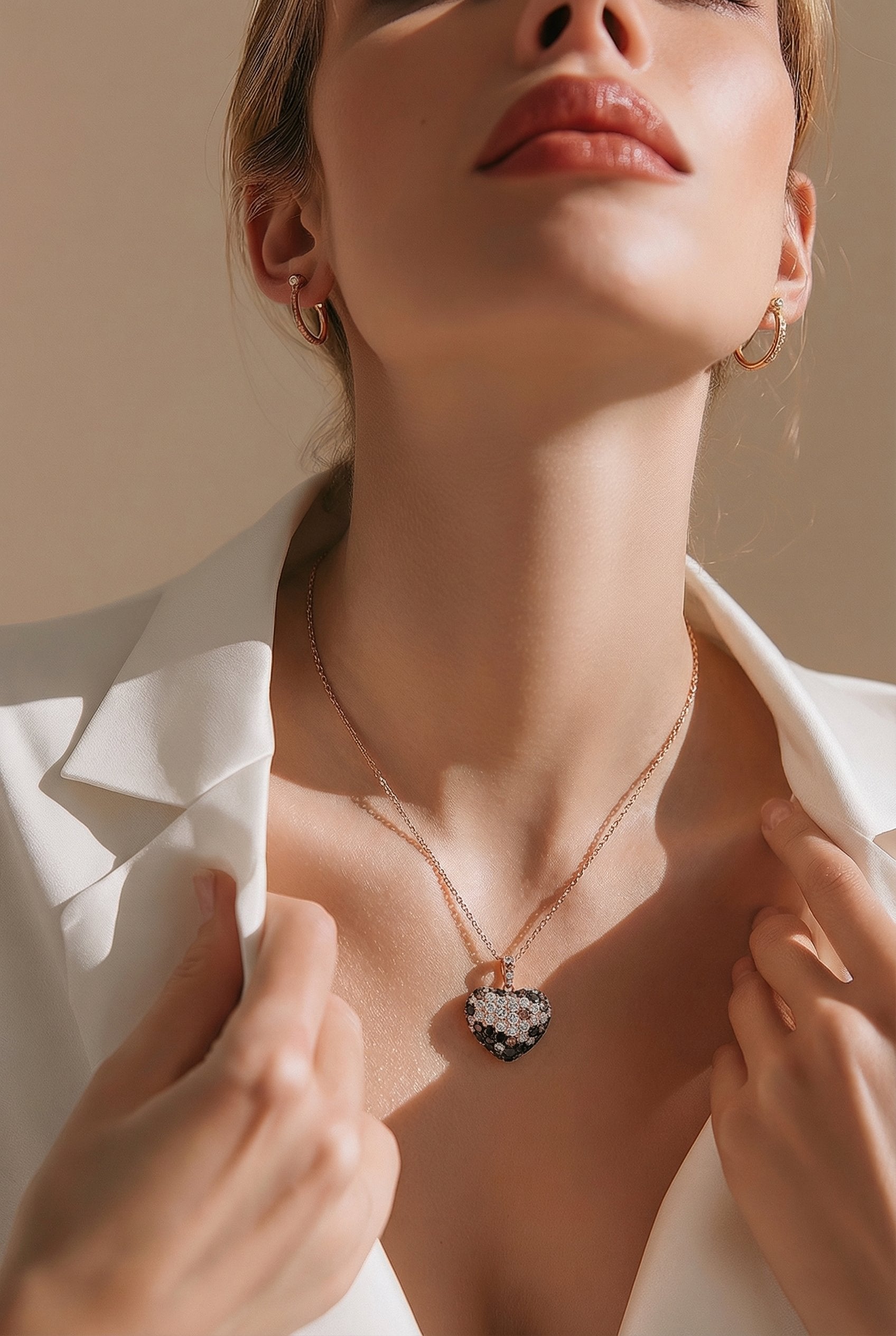 18kt Rose Gold Diamond Pendant