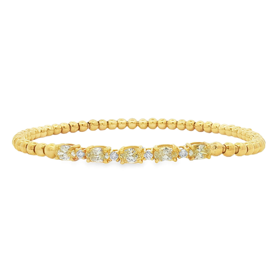 18kt Yellow Gold Diamond Bangle