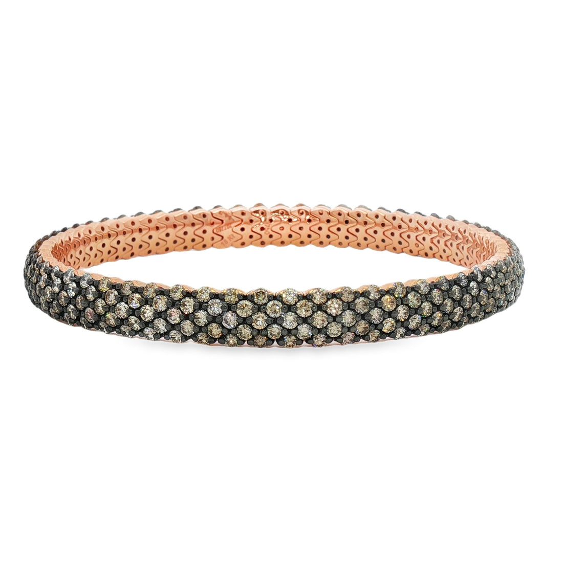 18kt Rose Gold Diamond Bangle