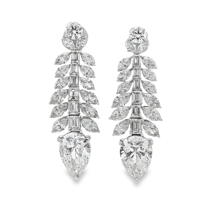 14kt White Gold Lab Diamond Earrings