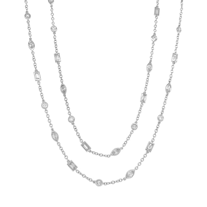 18kt White Gold Diamond Necklace