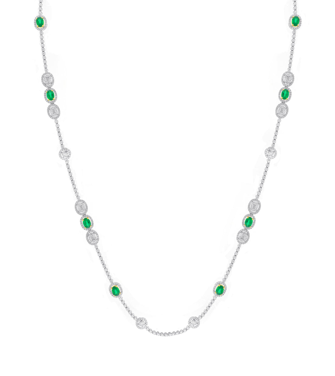 18kt White Gold Diamond Necklace
