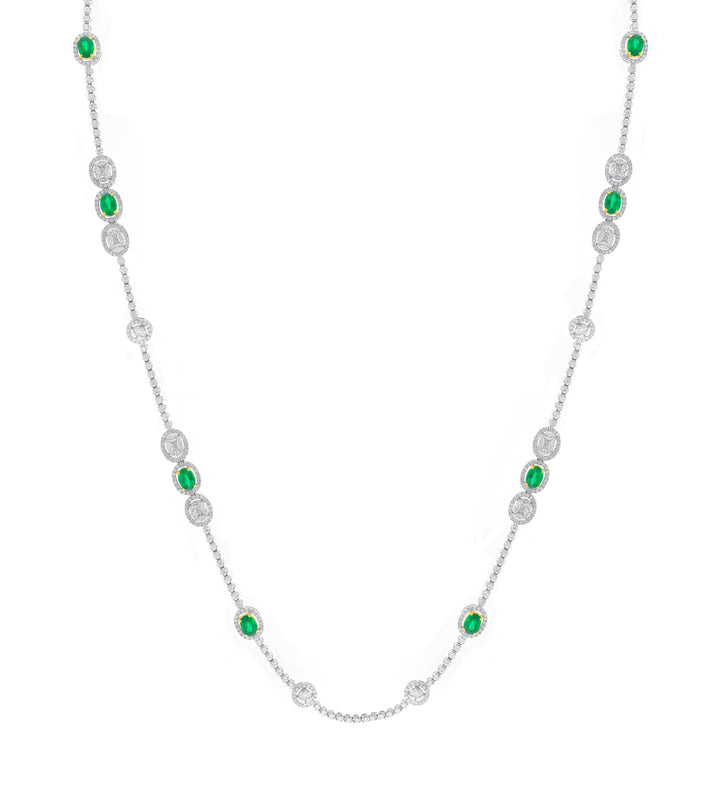 18kt White Gold Diamond Necklace