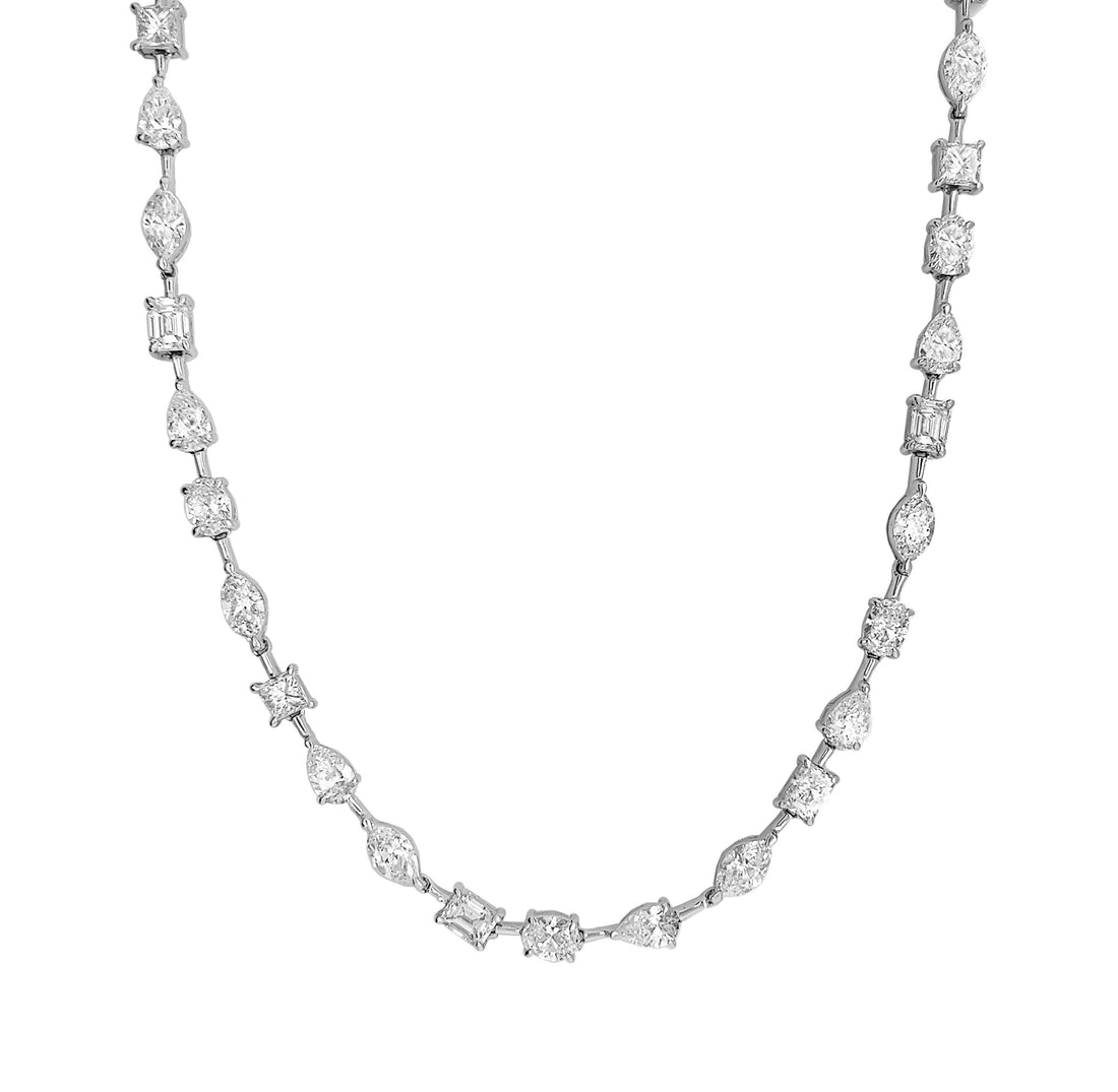 18kt White Gold Diamond Necklace