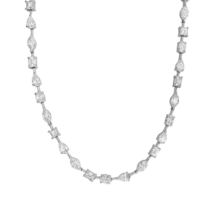 18kt White Gold Diamond Necklace