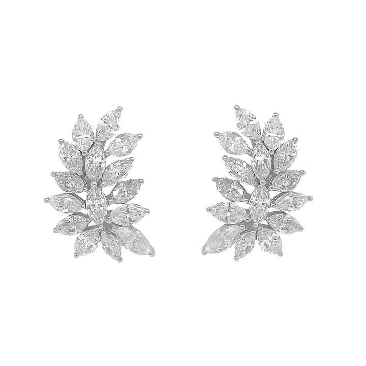 18kt White Gold Diamond Earrings