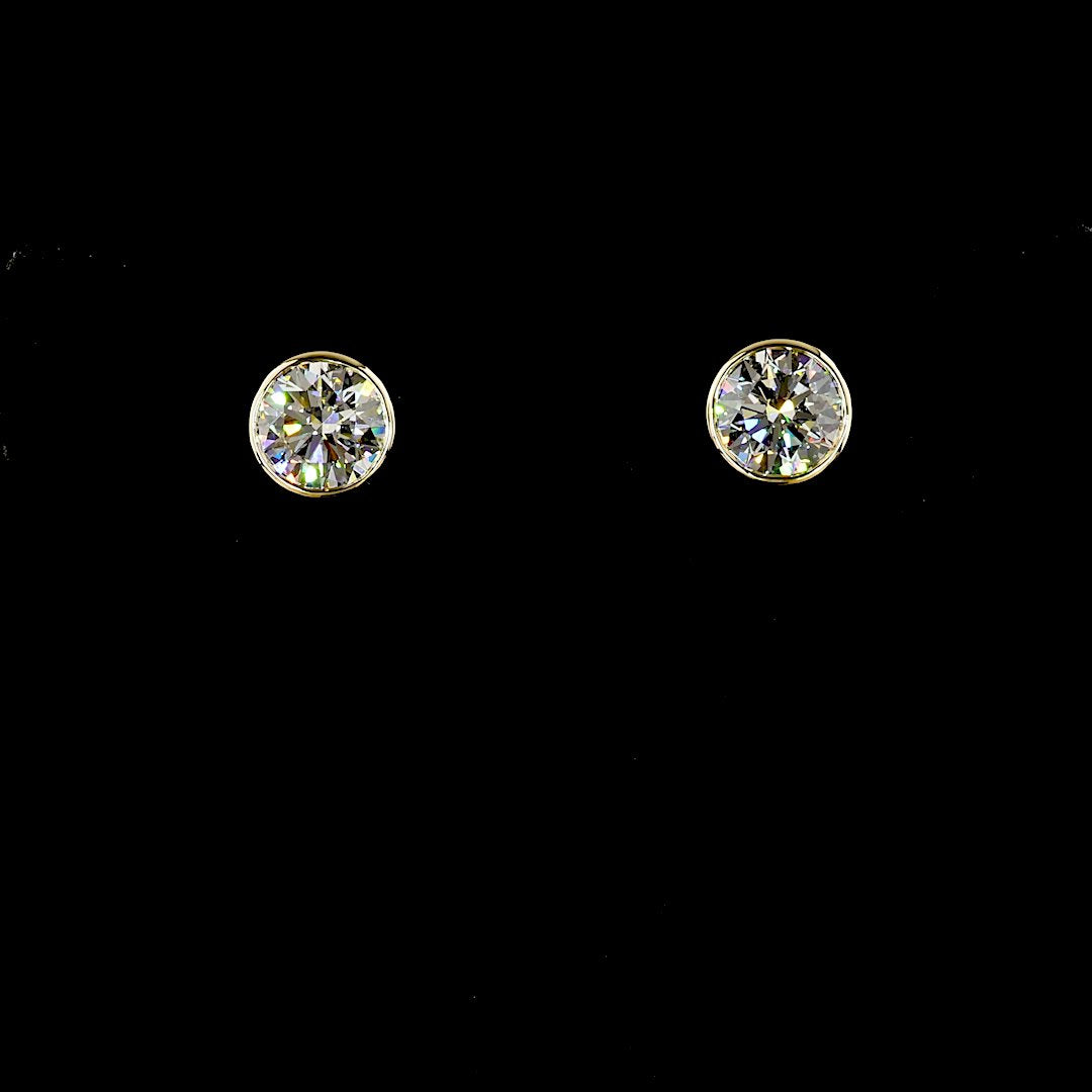 14kt Yellow Gold Lab Diamond Studs