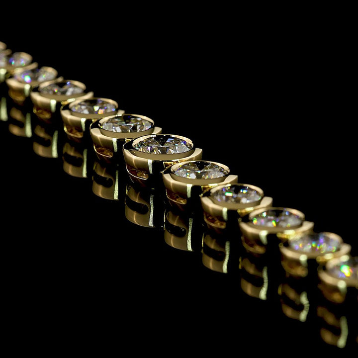 14kt Yellow Gold Lab Diamond Tennis Bracelet