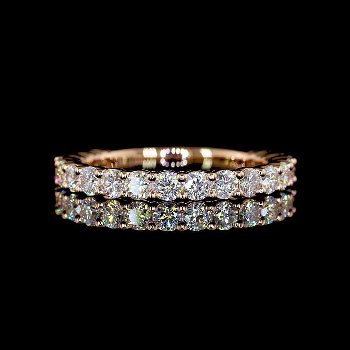 14kt Rose Gold Lab Diamond Band