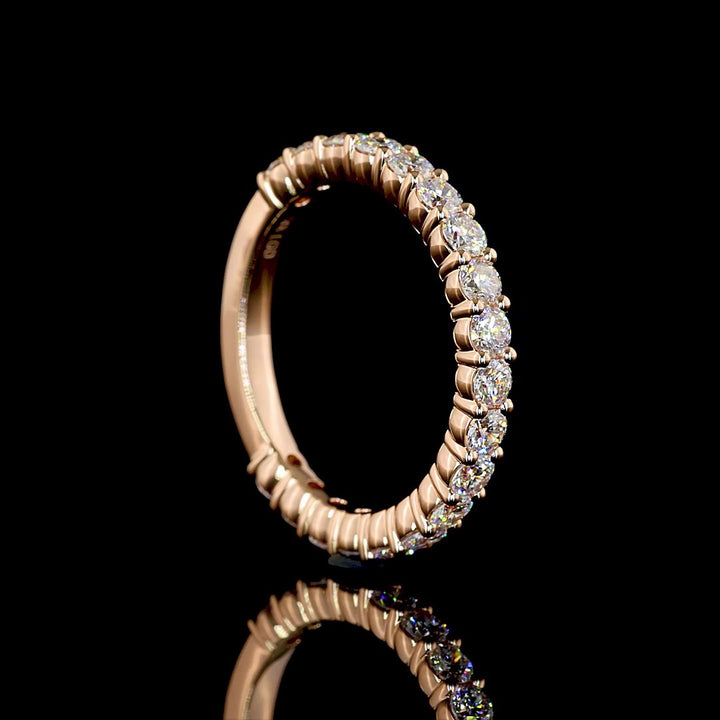 14kt Rose Gold Lab Diamond Band