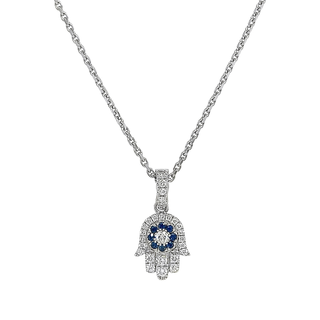 18kt White Gold Diamond Pendant