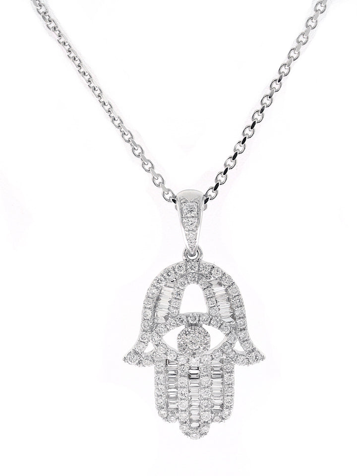 18kt White Gold Diamond Pendant