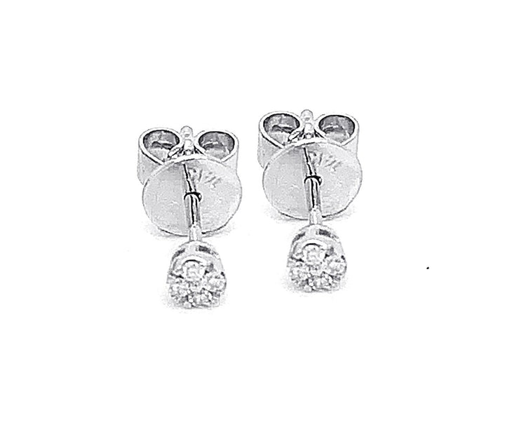 18kt White Gold Diamond Earrings