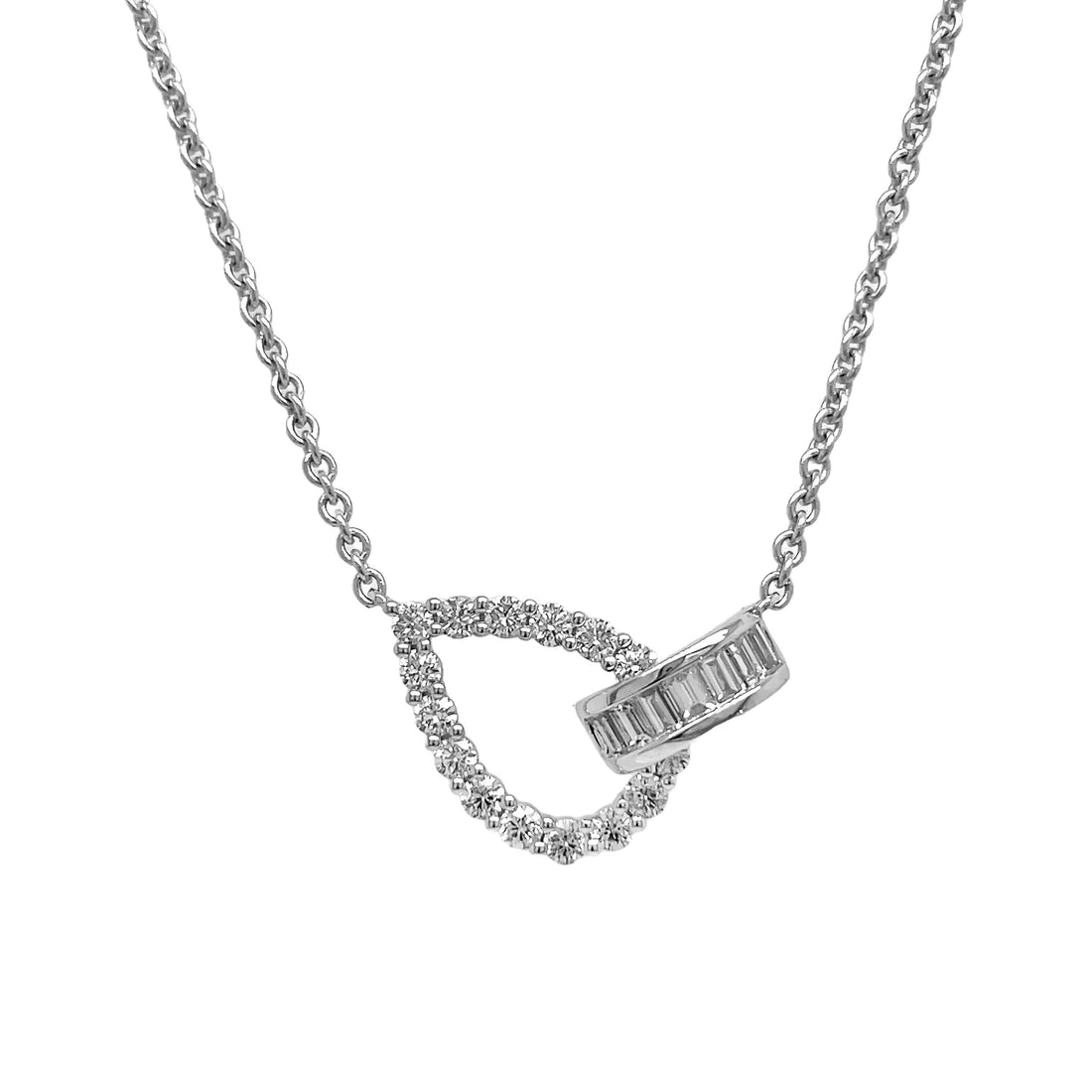 18kt White Gold Dimaond Pendant
