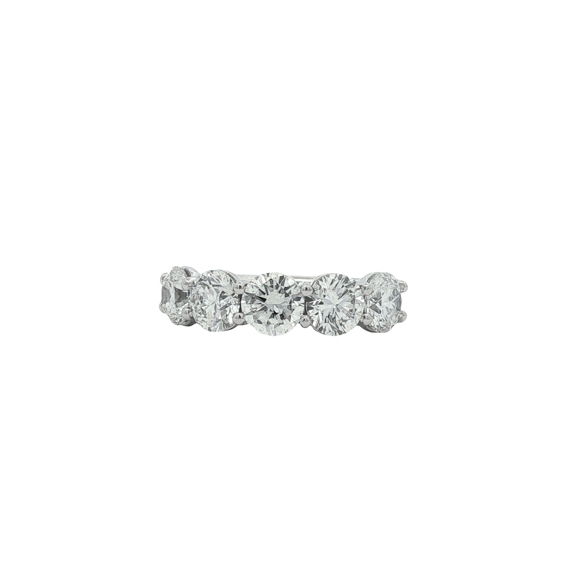 14kt White Gold Lab Diamond Band