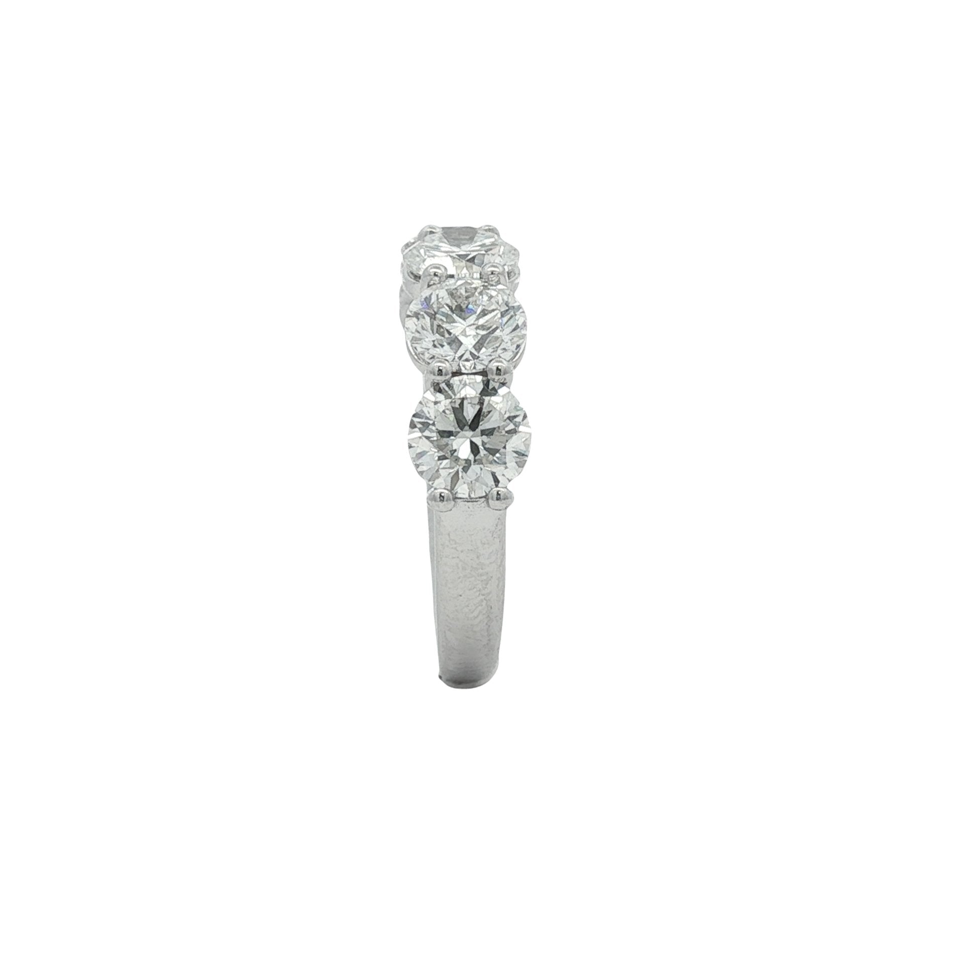 14kt White Gold Lab Diamond Band