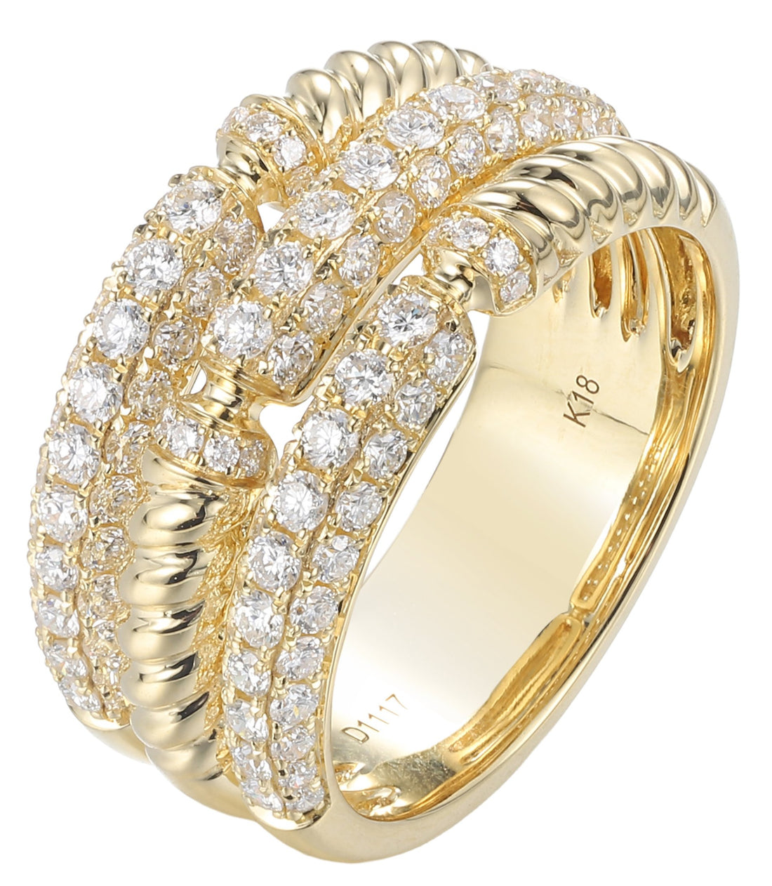 18kt Yellow Gold Diamond Ring
