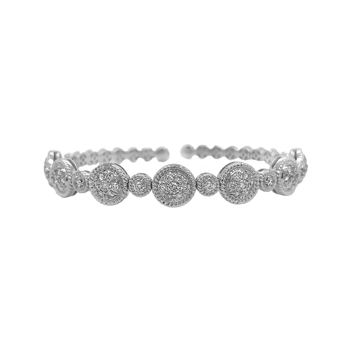 18kt White Gold Diamond Bangle