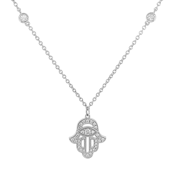 18kt White Gold Diamond Pendant