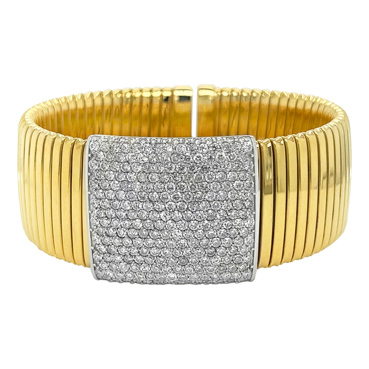 18kt Yellow Gold Diamond Bangle