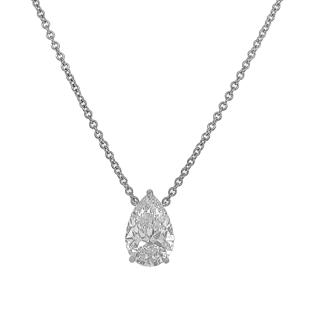 18kt White Gold Diamond Pendant