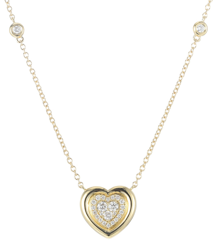 18kt Yellow Gold Diamond Pendant