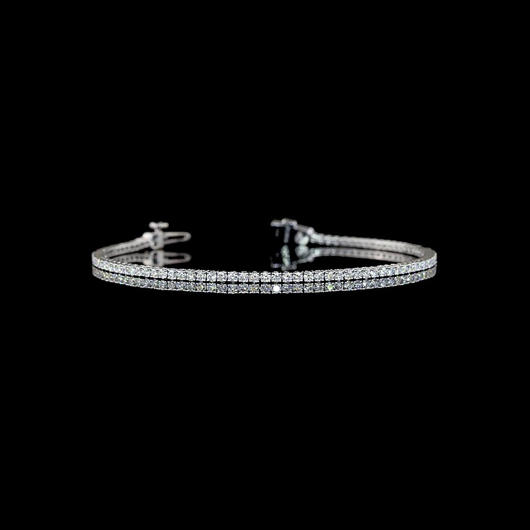 14kt White Gold Lab Diamond Tennis Bracelet