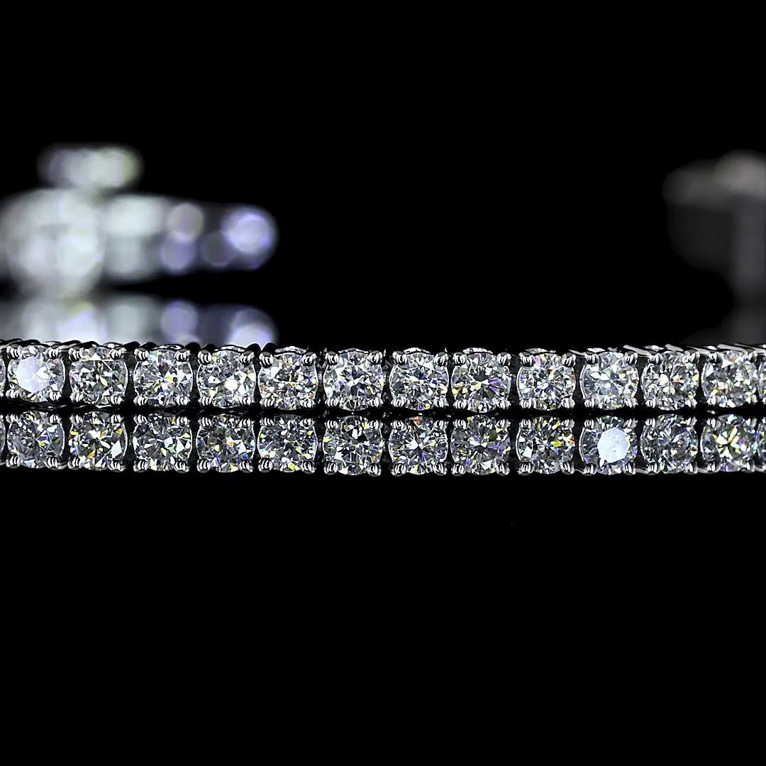 14kt White Gold Lab Diamond Tennis Bracelet