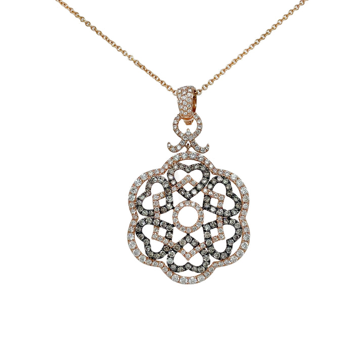 14Kt Rose Gold Diamond Pendant