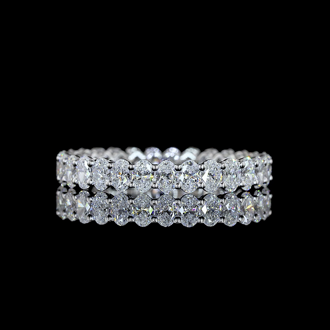 18kt White Gold Lab Diamond Eternity Band