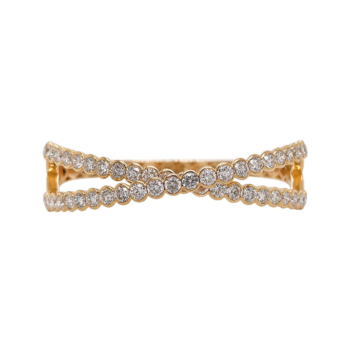 18kt Yellow Gold Diamond Bangle