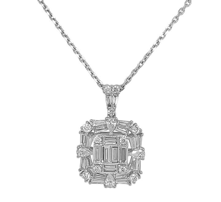 18kt White Gold Diamond Pendant