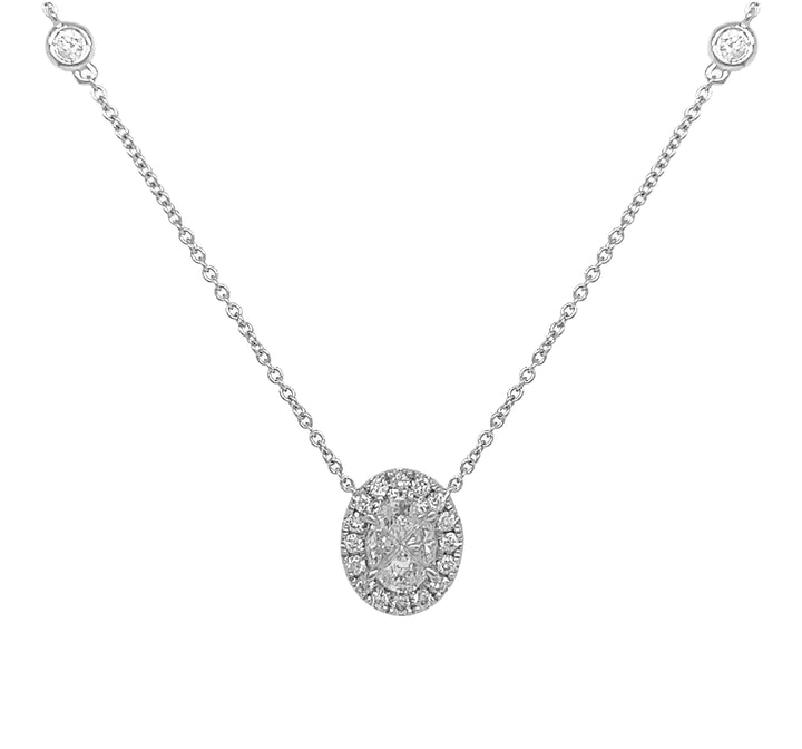 18kt White Gold Diamond Pendant