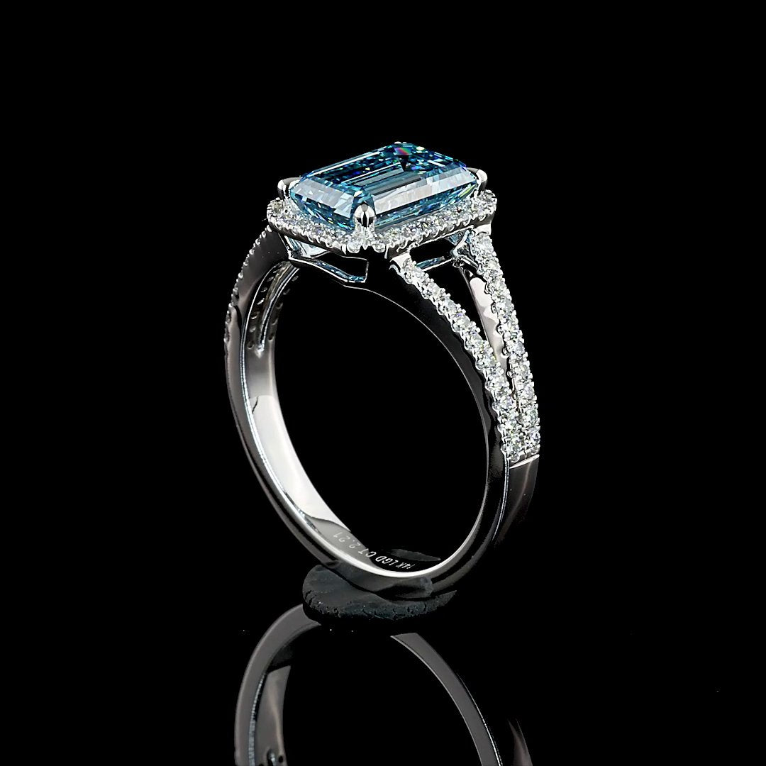 14kt White Gold Lab Diamond Ring