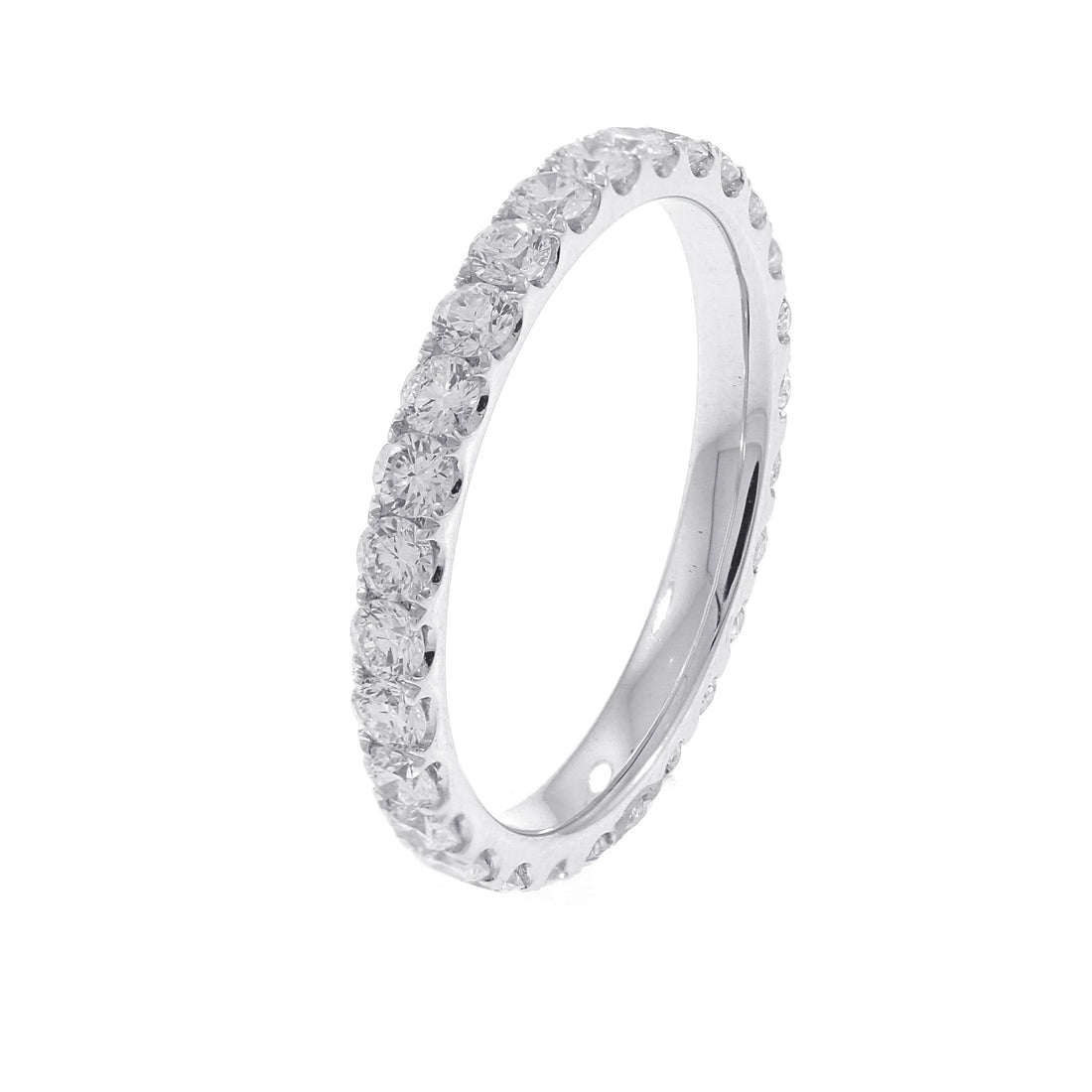 18kt White Gold Diamond Eternity Band