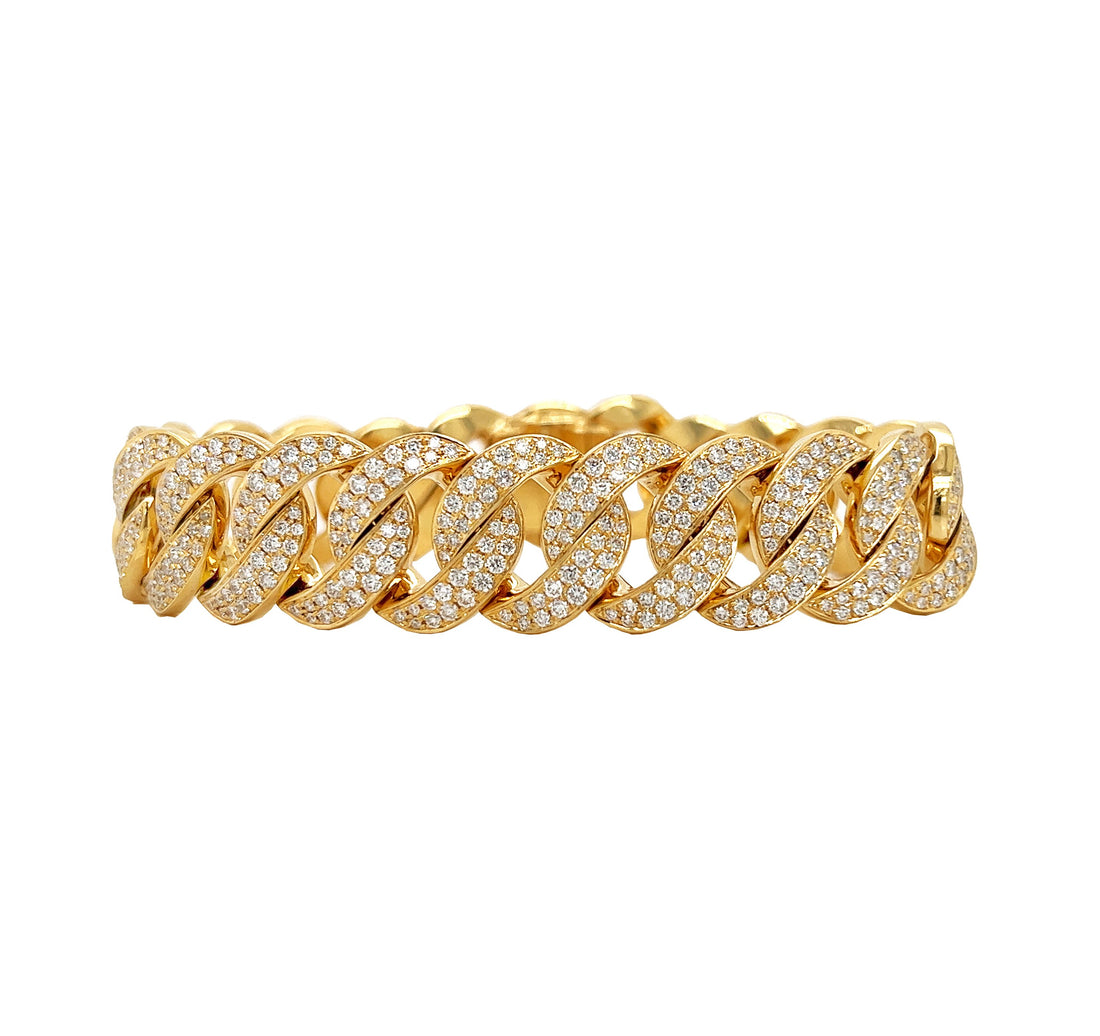18kt Yellow Gold Diamond Bracelet