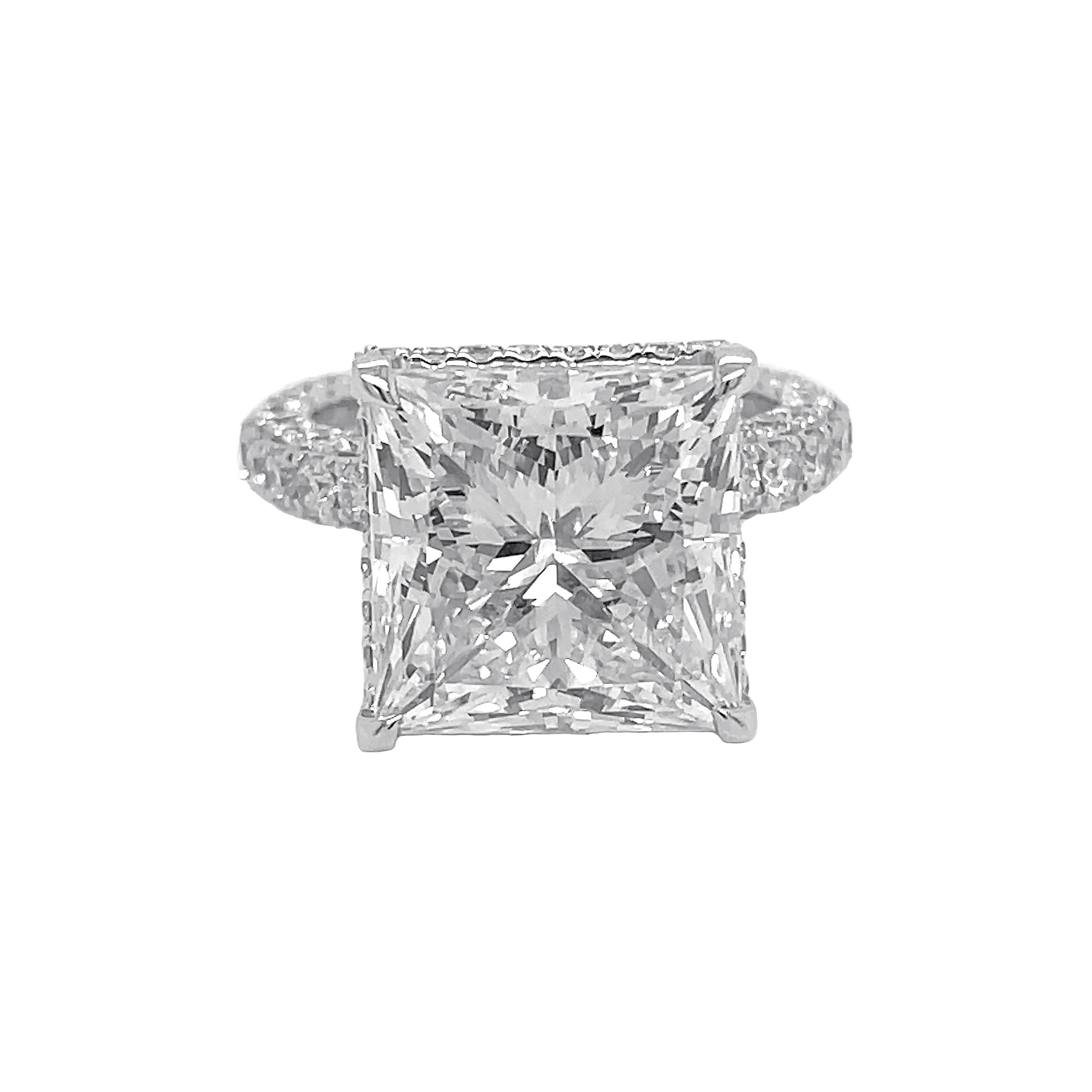 14kt White Gold Lab Diamond Ring